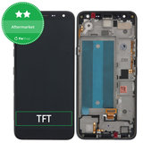 Schermo per LG K40, Black, Vetro touch con cornice