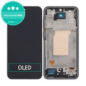 Schermo OLED per Samsung A35 A356B, Awesome Iceblue, Vetro touch con cornice