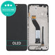 Schermo OLED per Xiaomi Redmi 14C 4G, Poco C75, Midnight Black, Vetro touch con cornice
