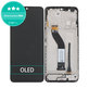 Schermo OLED per Xiaomi Redmi 14C 4G, Poco C75, Midnight Black, Vetro touch con cornice