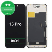 Schermo In-Cell HD+ per iPhone 15 Pro, Vetro touch con cornice