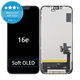 Schermo Soft OLED per iPhone 16e, 17e, Vetro touch con cornice, FixPremium