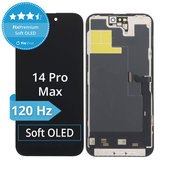 Schermo Soft OLED per iPhone 14 Pro Max, Vetro touch con cornice, DIAGNOSTIC