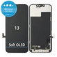 Schermo Soft OLED per iPhone 13, Vetro touch con cornice, DIAGNOSTIC
