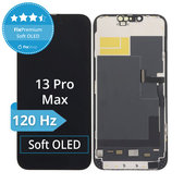 Schermo Soft OLED per iPhone 13 Pro Max, Vetro touch con cornice, DIAGNOSTIC