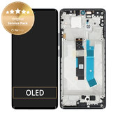 Schermo per Xiaomi Redmi Note 14 Pro 4G 24116RACCG, Midnight Black, Vetro touch con cornice, 560003000O600, Genuine Service Pack