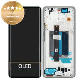 Schermo per Xiaomi Redmi Note 14 Pro+ 5G , Frost Blue, Vetro touch con cornice, 5600170O16U00, Genuine Service Pack
