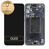 Schermo per Samsung S25 Plus, Blueblack, Vetro touch con cornice, GH82-36368E, Genuine Service Pack