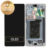 Schermo per Samsung S25 Ultra, Titanium Silver, Vetro touch con cornice, GH82-36387A, Genuine Service Pack
