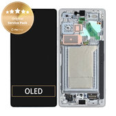 Schermo per Samsung S25 Ultra, Titanium Silverblue, Vetro touch con cornice, GH82-36387C, Genuine Service Pack