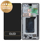 Schermo per Samsung S25 Ultra, Titanium Black, Vetro touch con cornice, GH82-36387D, Genuine Service Pack