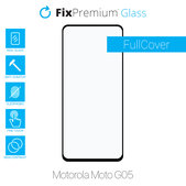 Vetro temperato FullCase per MotGoldla Moto G05, FixPremium