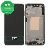 Schermo per Samsung A26 A266E, Black, Vetro touch con cornice