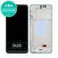 Schermo OLED per Samsung A26 A266E, Mint, Vetro touch con cornice