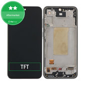 Schermo per Samsung A36 A366E, Awesome Black, Vetro touch con cornice