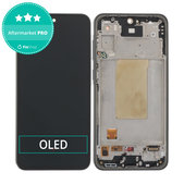 Schermo OLED per Samsung A36 A366E, Awesome Black, Vetro touch con cornice