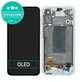 Schermo OLED per Samsung A56 A566E, Awesome Lightgray, Vetro touch con cornice