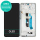 Schermo OLED per Xiaomi Redmi Note 14 Pro 4G 24116RACCG, Ocean Blue, Vetro touch con cornice