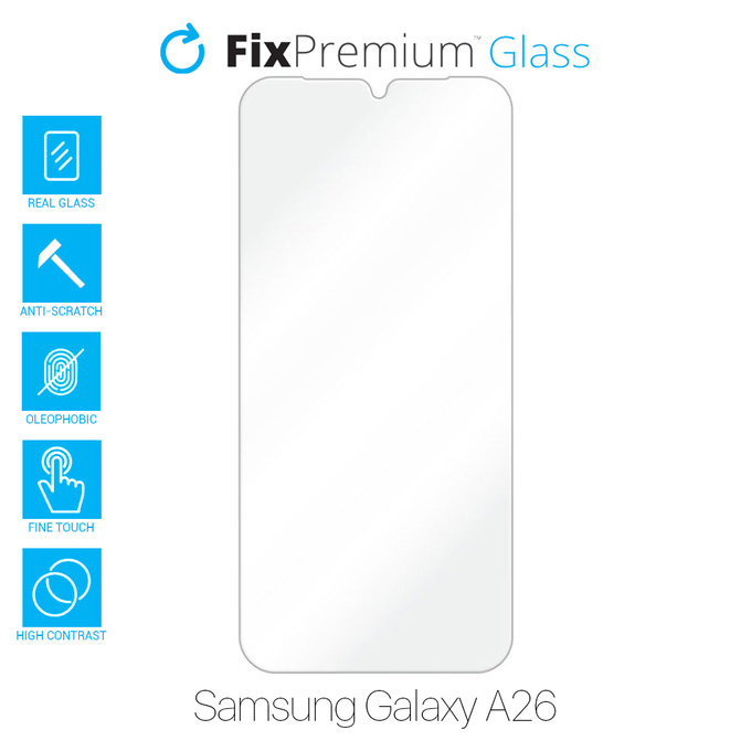Vetro temperato per Samsung A26 A266E, FixPremium