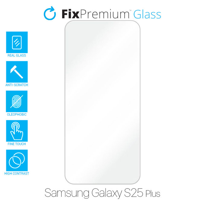 Vetro temperato per Samsung S25 Plus, FixPremium
