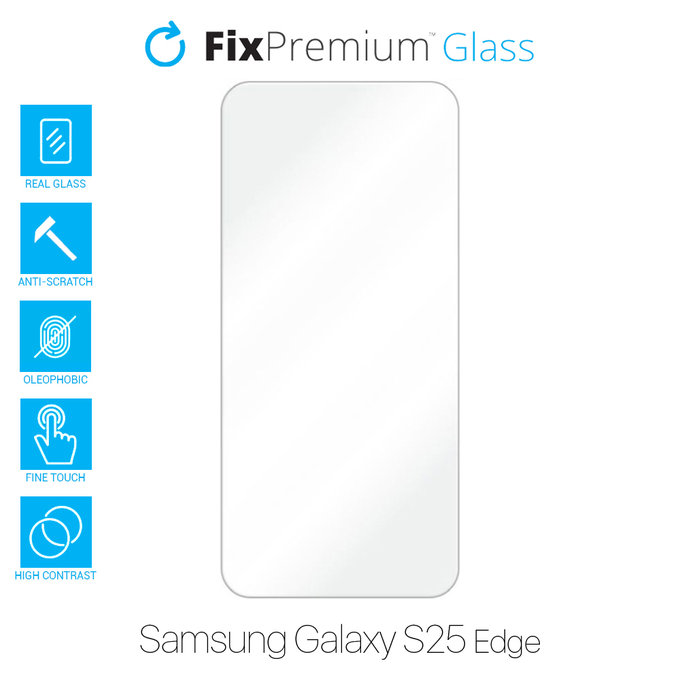Vetro temperato per Samsung S25 Edge, FixPremium