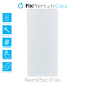 Vetro temperato per Xiaomi Poco X7 Pro 2412DPC0AG, FixPremium