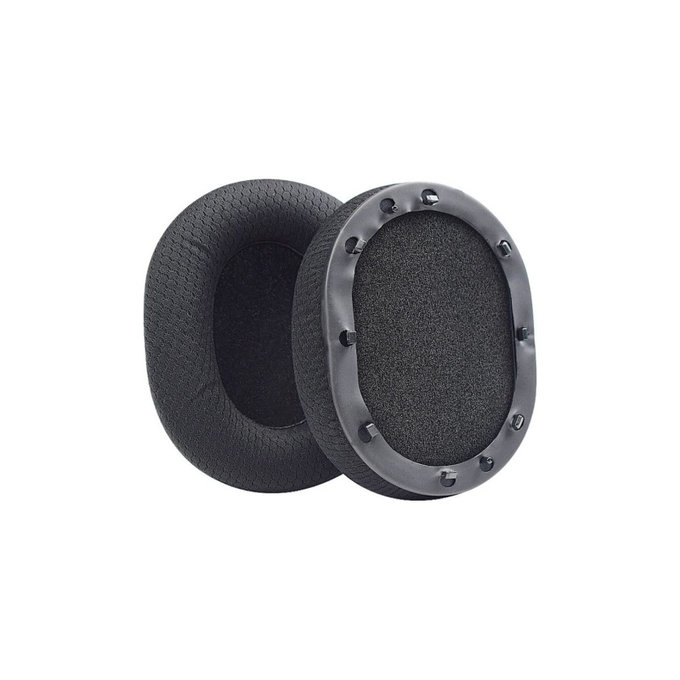 Cuscinetti auricolari di ricambio per Razer BlackShark, Memory foam and Textile, Black, Cooling Gel, 1 paio