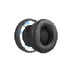 Cuscinetti auricolari di ricambio per Beats Solo Pro, Wireless, Memory foam and PU leather, Black, 1 paio