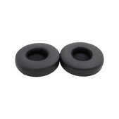 Cuscinetti auricolari di ricambio per Beats EP, Memory foam and PU leather, Black, 1 paio