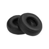 Cuscinetti auricolari di ricambio per Beats Pro, Memory foam and PU leather, Black, 1 paio