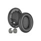 Cuscinetti auricolari di ricambio per Sony WH-1000XM4, Memory foam and PU leather, Black, 1 paio