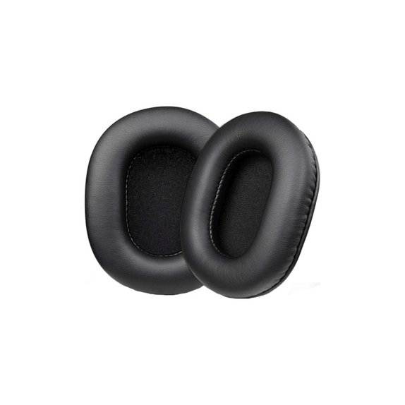 Cuscinetti auricolari di ricambio per Sony MDR-7506, Memory foam and PU leather, Black, 1 paio