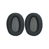 Cuscinetti auricolari di ricambio per Sony WH-CH710N, Memory foam and PU leather, Black, 1 paio