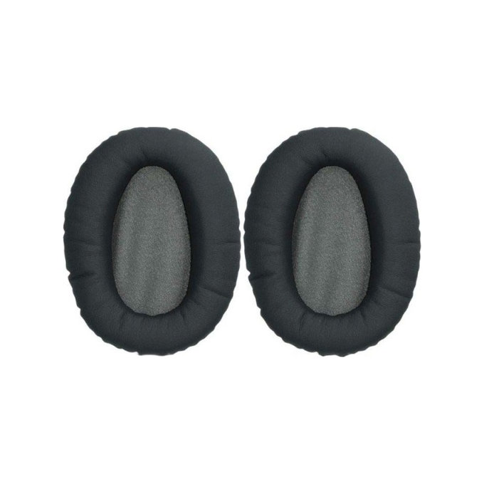 Cuscinetti auricolari di ricambio per Sony WH-CH710N, Memory foam and PU leather, Black, 1 paio