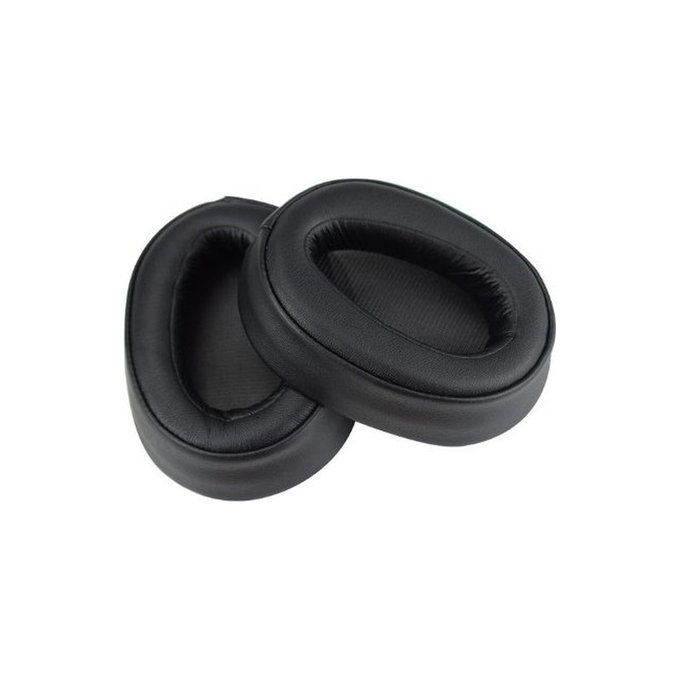 Cuscinetti auricolari di ricambio per Sony WH-H900N, Memory foam and PU leather, Black, 1 paio