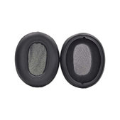 Cuscinetti auricolari di ricambio per Sony WH-XB900N, WH-XB900, Memory foam and PU leather, Black, 1 paio