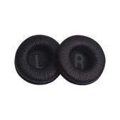 Cuscinetti auricolari di ricambio per JBL Tune 450, Memory foam and PU leather, Black, 1 paio
