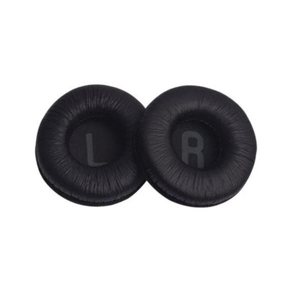 Cuscinetti auricolari di ricambio per JBL Tune 450, Memory foam and PU leather, Black, 1 paio