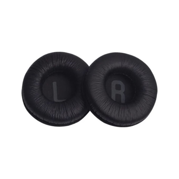 Cuscinetti auricolari di ricambio per JBL Tune 450, Memory foam and PU leather, Black, 1 paio