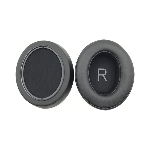 Cuscinetti auricolari di ricambio per Sennheiser Momentum 3.0, Memory foam and PU leather, Black, 1 paio
