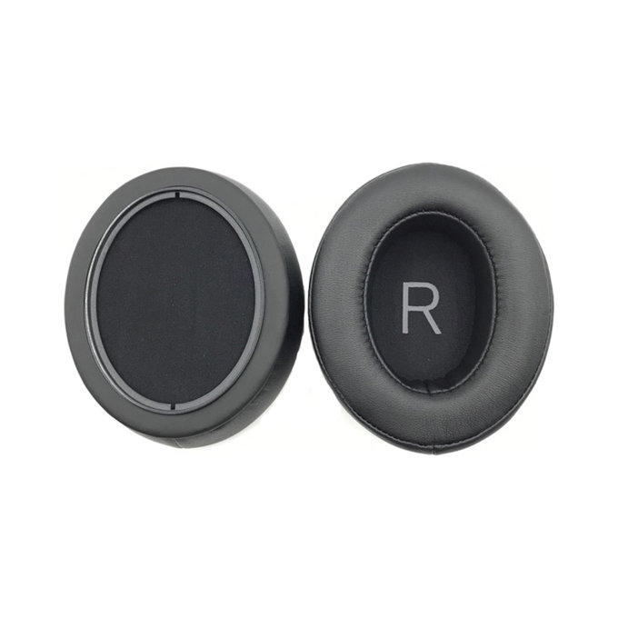 Cuscinetti auricolari di ricambio per Sennheiser Momentum 3.0, Memory foam and PU leather, Black, 1 paio