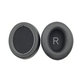 Cuscinetti auricolari di ricambio per Sennheiser Momentum 3.0, Memory foam and PU leather, Black, 1 paio