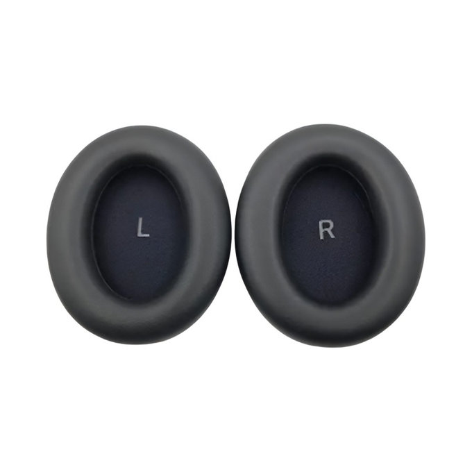 Cuscinetti auricolari di ricambio per Sennheiser Momentum 4.0, Memory foam and PU leather, Black, 1 paio
