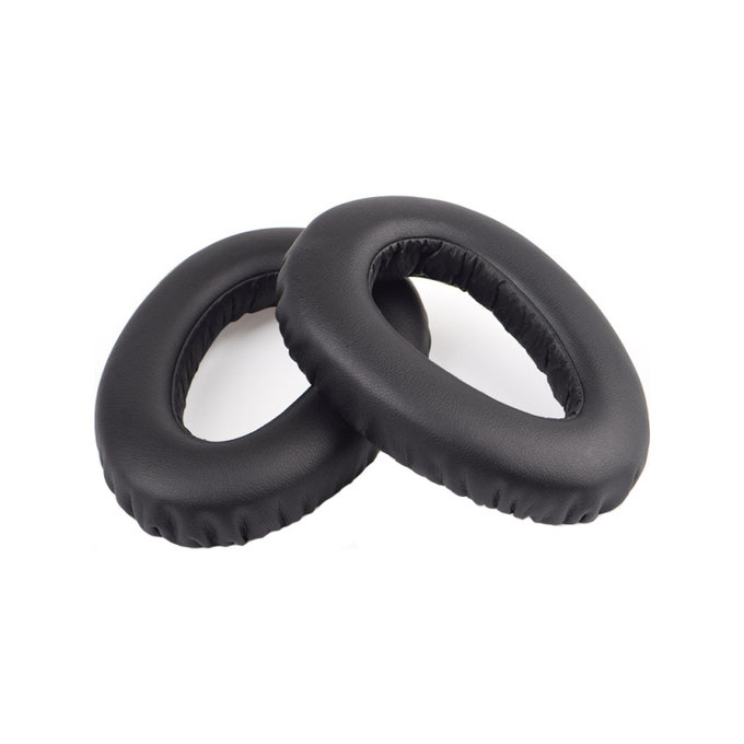 Cuscinetti auricolari di ricambio per Sennheiser PXC550, Memory foam and PU leather, Black, 1 paio