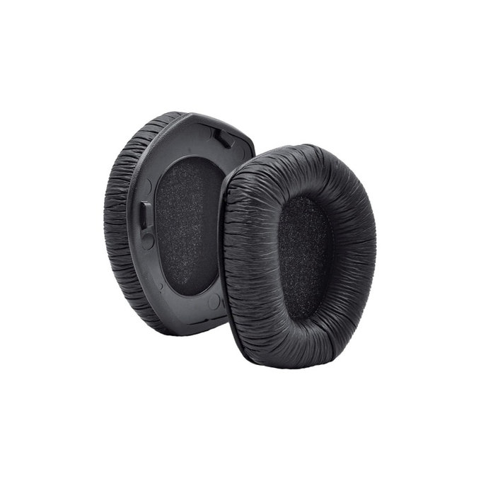 Cuscinetti auricolari di ricambio per Sennheiser HDR175, RS175, Memory foam and PU leather, Black, 1 paio
