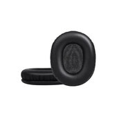 Cuscinetti auricolari di ricambio per Audio-Technica ATH-M50X, PU Leather, Black, 1 paio