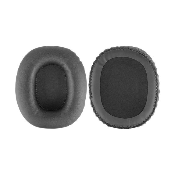 Cuscinetti auricolari di ricambio per Marshall Monitor, Memory foam and PU leather, Black, 1 paio