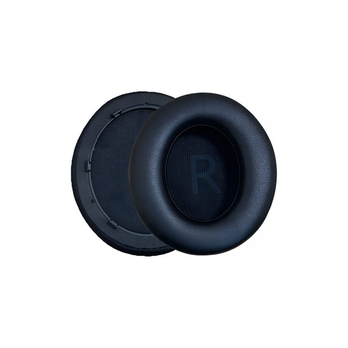 Cuscinetti auricolari di ricambio per Anker Soundcore Life Q45, Memory foam and PU leather, Black, 1 paio