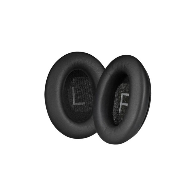 Cuscinetti auricolari di ricambio per Bose QuietComfort 45, Memory foam and PU leather, Black, 1 paio