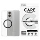 Custodia Urban Combat con QI nero per Samsung Galaxy S25 Edge, Trasparente, PanzerGlass